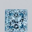 2.06 Ct. Fancy Vivid Blue Princess Lab Grown Diamond