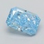 0.51 Ct. Fancy Vivid  Blue Radiant Lab Grown Diamond