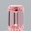 0.68 Ct. Fancy Vivid Pink Emerald Lab Grown Diamond