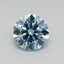 0.39 Ct. Fancy Vivid Blue Round Lab Grown Diamond