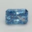 1.12 Ct. Fancy Vivid Blue Radiant Lab Grown Diamond