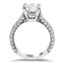 Modern Micro Pave Diamond Ring, smallside view