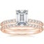 14K Rose Gold Petite Shared Prong Bridal Set (1/2 ct. tw.)
