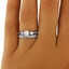 The Felice Matched Set, smalltop view on a hand