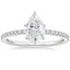 Platinum Perfect Fit Three-Quarter Diamond Ring (1/4 ct. tw.), smalltop view