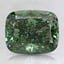 2.51 Ct. Fancy Vivid Pacific Green Cushion Lab Grown Diamond