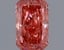 0.35 Ct. Fancy Vivid Pink Radiant Lab Grown Diamond