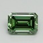 0.92 Ct. Fancy Vivid Pacific Green Emerald Lab Grown Diamond
