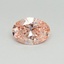 0.33 Ct. Fancy Vivid Pink Oval Lab Grown Diamond