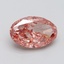 10.11 Ct. Fancy Vivid Pink Oval Lab Grown Diamond