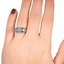 The Adelinda Ring, smallzoomed in top view on a hand