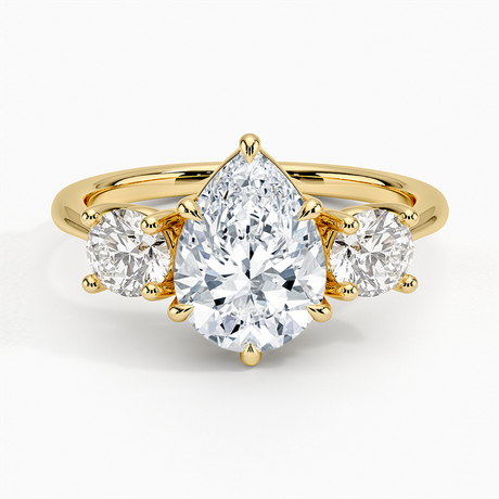 18K Yellow Gold Luxe Selene Three Stone Diamond Ring (2/3 ct. tw.)