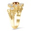 The Antonietta Ring, smalltop view on a hand