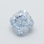 1.56 Ct. Fancy Blue Cushion Lab Grown Diamond