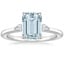 18K White Gold Aria Perfect Fit Three Stone Diamond Ring, smalltop view