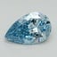 3.15 Ct. Fancy Vivid Blue Pear Lab Grown Diamond