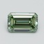 1.01 Ct. Fancy Intense Pacific Green Emerald Lab Grown Diamond