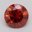1.01 Ct. Fancy Deep  Orange Round Lab Grown Diamond
