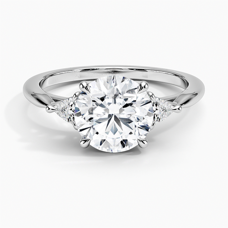 Trillion Three Stone Diamond Ring