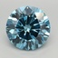 3.05 Ct. Fancy Vivid  Blue Round Lab Grown Diamond