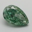 4.29 Ct. Fancy Vivid Green Pear Lab Grown Diamond