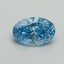 0.50 Ct. Fancy Vivid Blue Oval Lab Grown Diamond