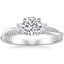 18K White Gold Petite Twisted Vine Three Stone Diamond Ring (2/5 ct. tw.), smalltop view