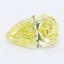 0.52 Ct. Fancy Intense Yellow Pear Lab Grown Diamond