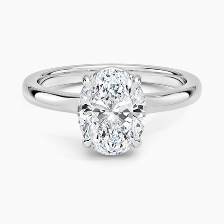 18K White Gold Alice Solitaire Ring