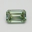0.72 Ct. Fancy Intense Pacific Green Emerald Lab Grown Diamond