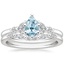 18KW Aquamarine Verbena Diamond Bridal Set (1/4 ct. tw.), smalltop view