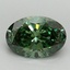 2.06 Ct. Fancy Vivid Pacific Green Oval Lab Grown Diamond