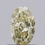 0.55 Ct. Light Yellow Oval Lab Grown Diamond