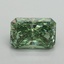 1.64 Ct. Fancy Vivid Green Radiant Lab Grown Diamond
