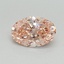 0.53 Ct. Fancy Vivid Pink Oval Lab Grown Diamond