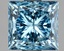 3.05 Ct. Fancy Vivid Blue Princess Lab Grown Diamond