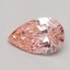 0.53 Ct. Fancy Intense Pink Pear Lab Grown Diamond
