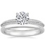 Platinum Callista Diamond Ring with 2mm Comfort Fit Wedding Ring