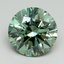 3.01 Ct. Fancy Vivid Green Round Lab Grown Diamond