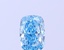 1.01 Ct. Fancy Vivid  Blue Cushion Lab Grown Diamond
