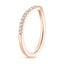14K Rose Gold Curved Ballad Diamond Ring (1/6 ct. tw.), smallside view