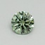 0.56 Ct. Fancy Vivid Green Round Lab Grown Diamond