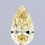 2.62 Ct. Fancy Yellow Pear Lab Grown Diamond