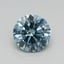 0.44 Ct. Fancy Vivid Blue Round Lab Grown Diamond