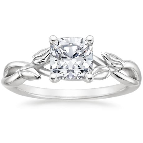18K White Gold Budding Willow Ring with Winding Willow Ring