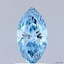 1.00 Ct. Fancy Vivid Blue Marquise Lab Grown Diamond