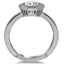 Octagonal Milgrain Solitaire Ring, smallside view