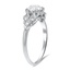 The Lurline Ring, smalltop view on a hand
