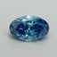 0.51 Ct. Fancy Vivid Blue Oval Lab Grown Diamond
