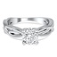 Custom Dynamic Twist Solitaire Ring